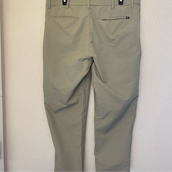 Banana Republic tan stretch Chino khaki work golf Pants 34x30 - Picture 4 of 14
